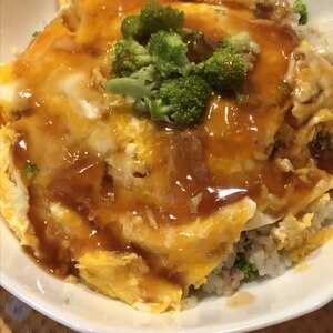 ブロッコリーの天津飯